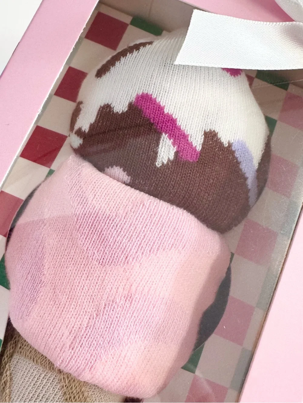 Sockingly Sweet Ice Cream Crew Socks Gift Box Set 3 Pack NWT